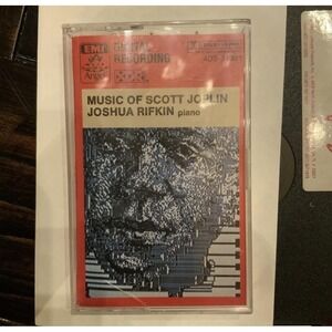 Vintage Joplin & Joshua Rifkin Music Of Scott Joplin Cassette 1980 Clear Angel